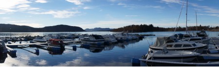 Utsikten fra båthuset